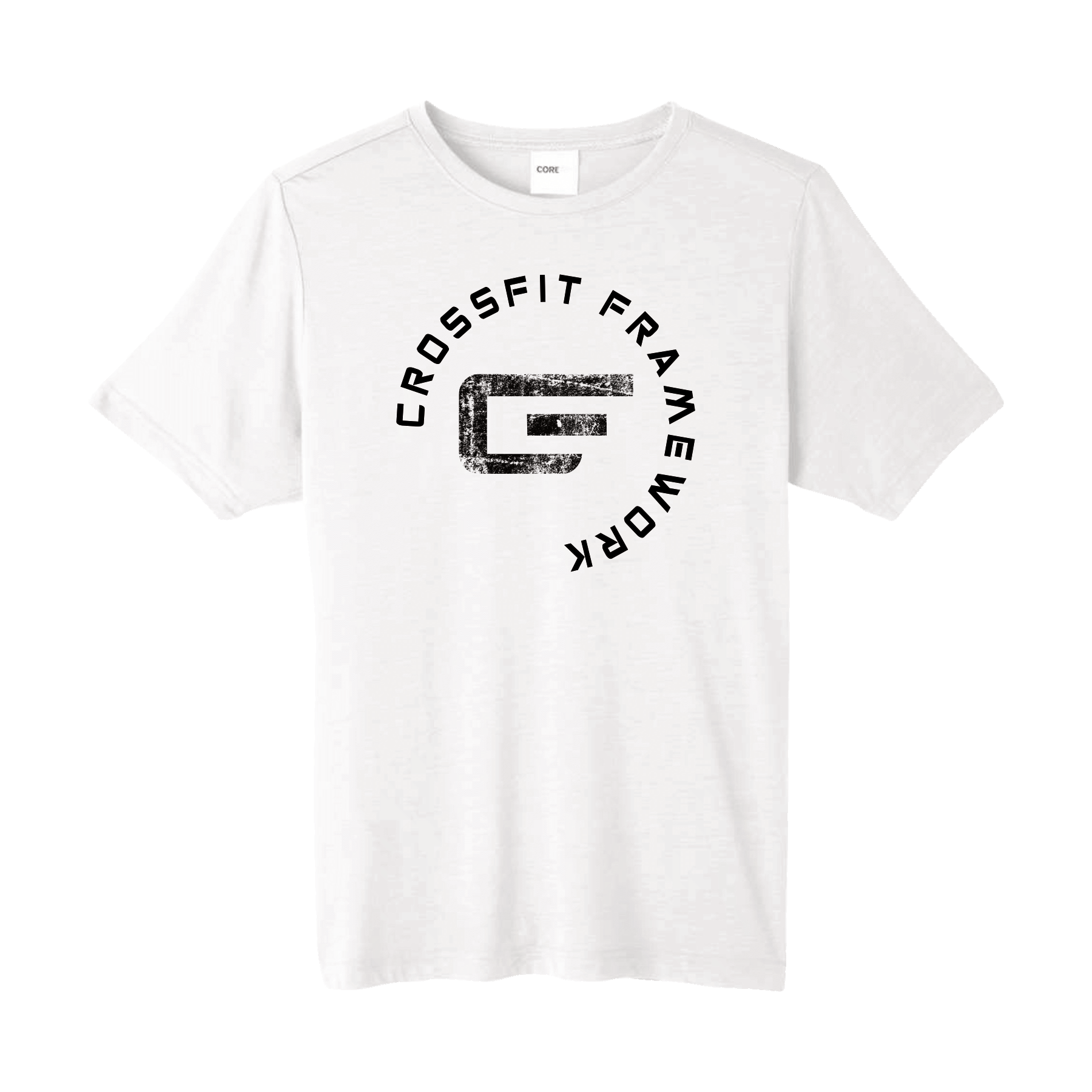 CFFW 'Infinity Circle', White Performance T-Shirt.