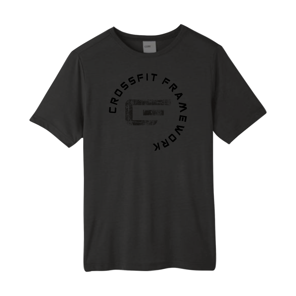CFFW 'Infinity Circle', Black Performance T-Shirt.