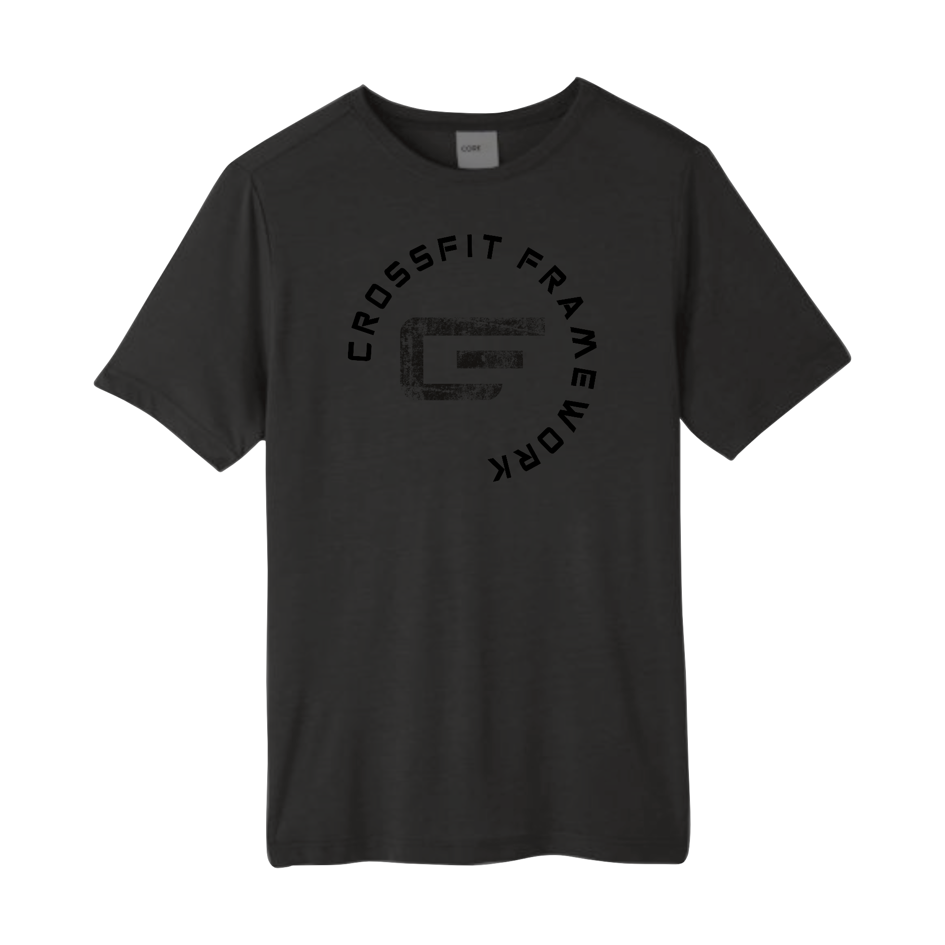 CFFW 'Infinity Circle', Black Performance T-Shirt.