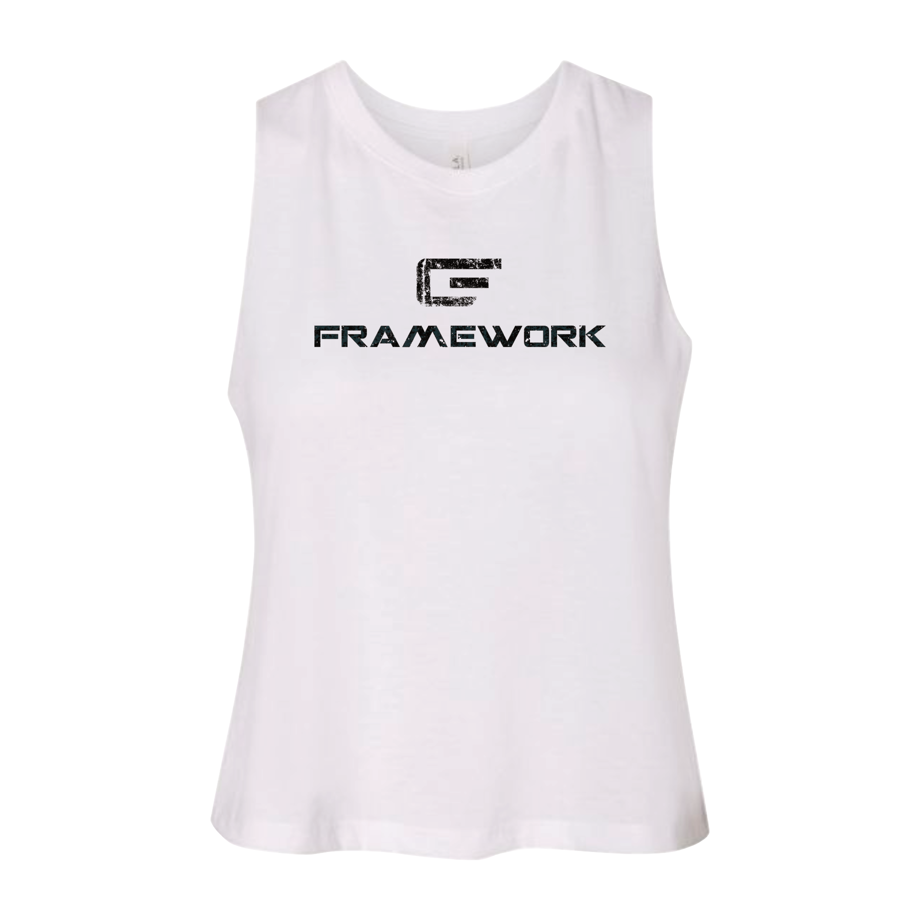 CFFW Women's 'Framework' Racerback Cropped Tank.