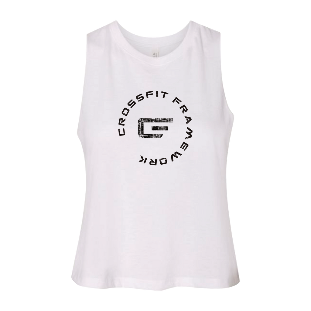 CFFW Women's 'Infinity Circle' Cropped Racerback.