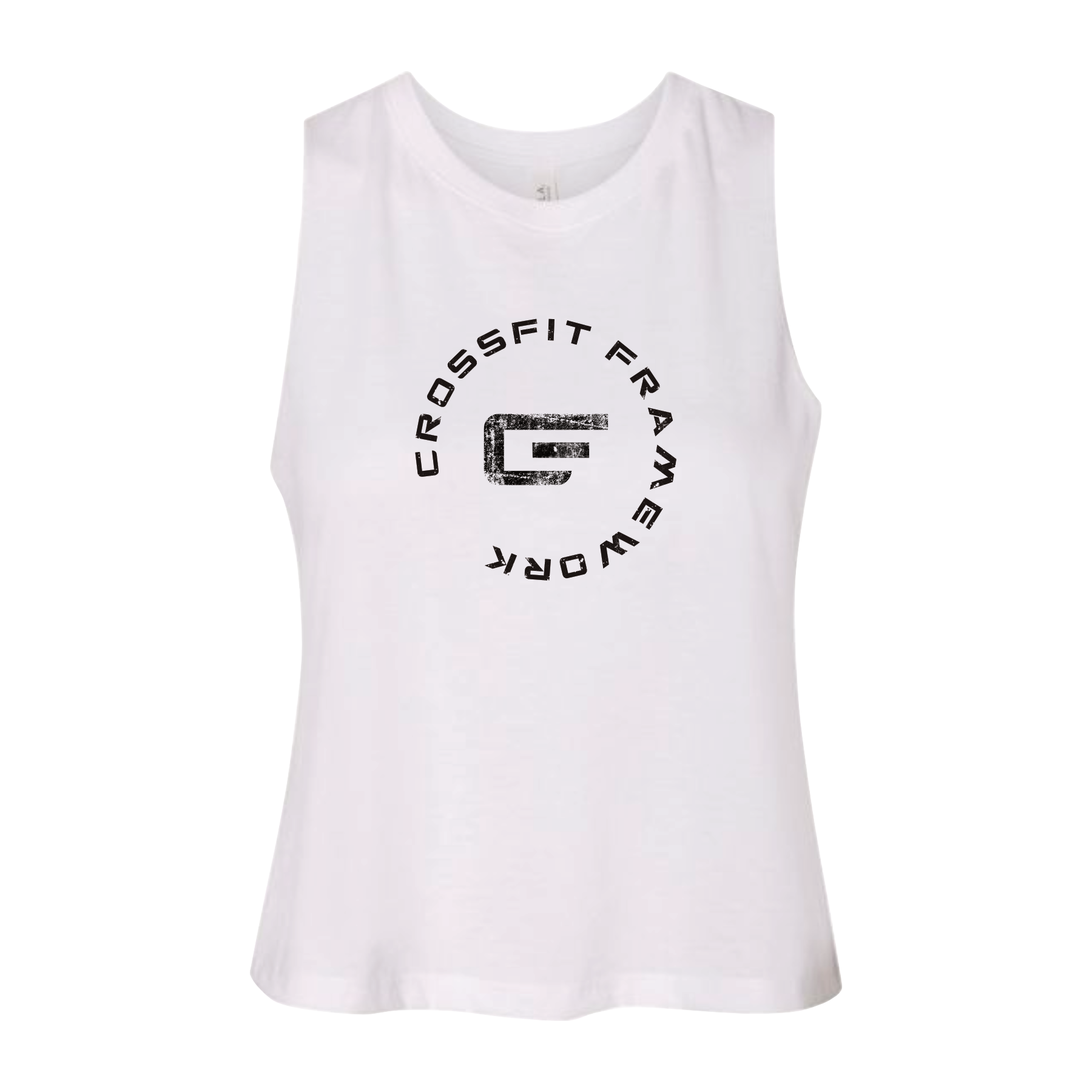 CFFW Women's 'Infinity Circle' Cropped Racerback.