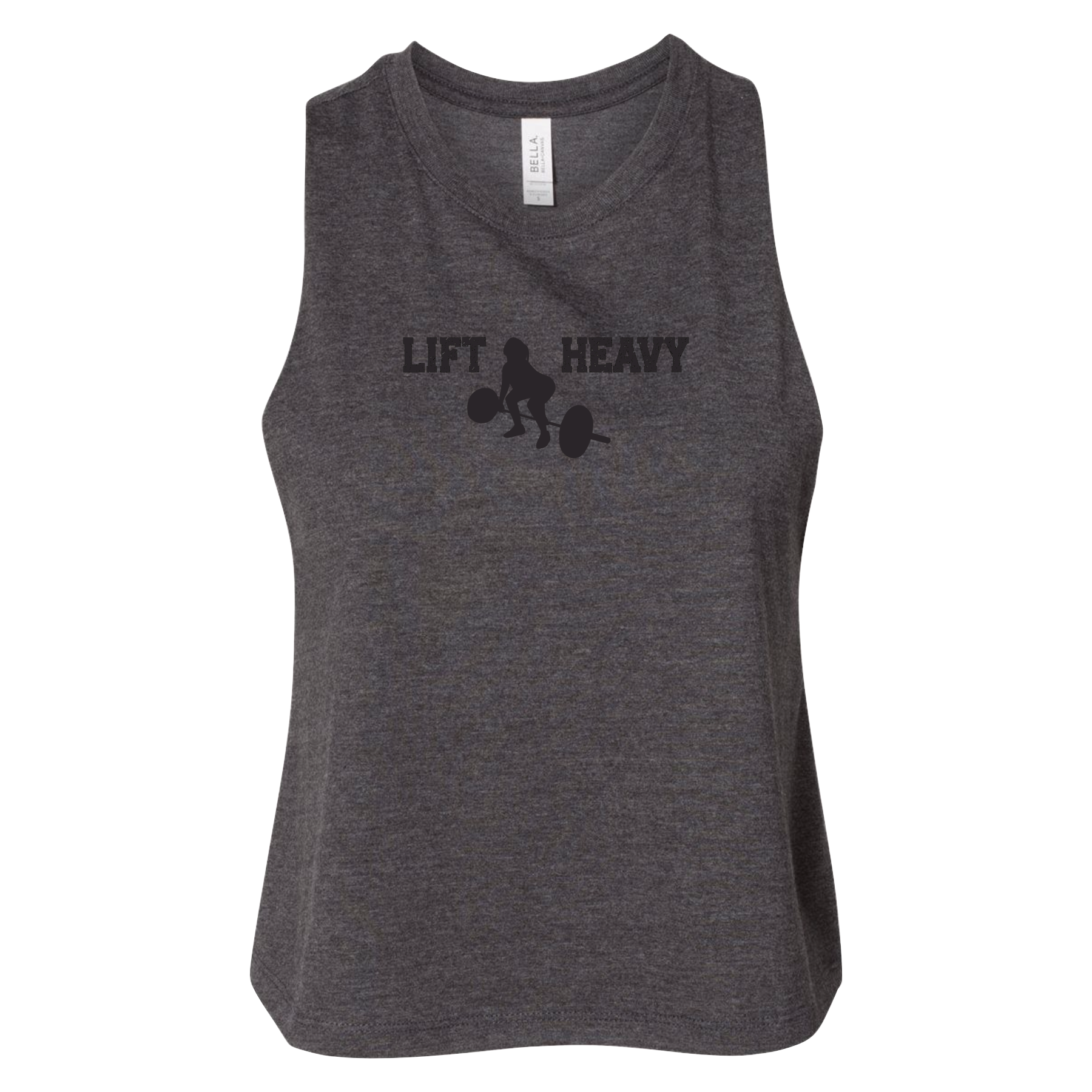 CFFW 'Lift Heavy' Cropped Racerback.