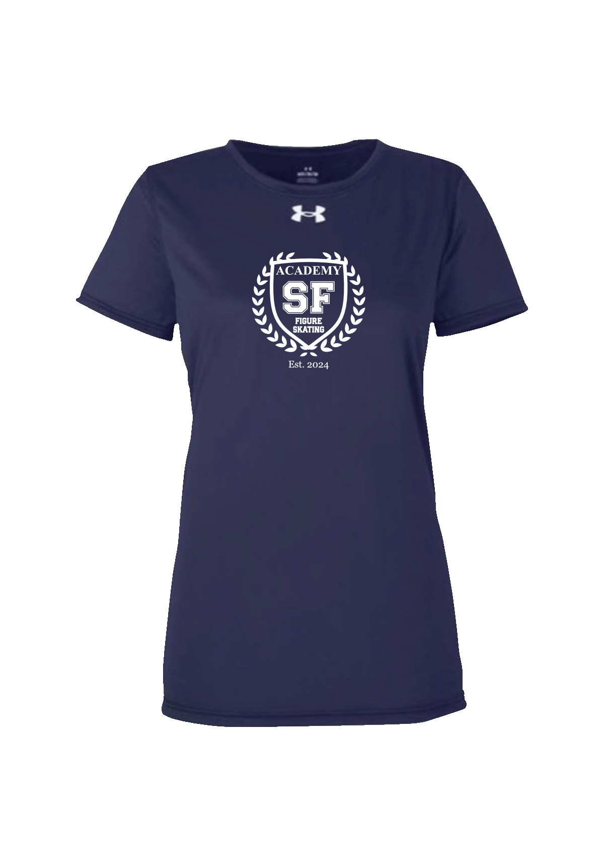 ESA Figure Skating Program - Under Armour Navy T-Shirt, Womens.
