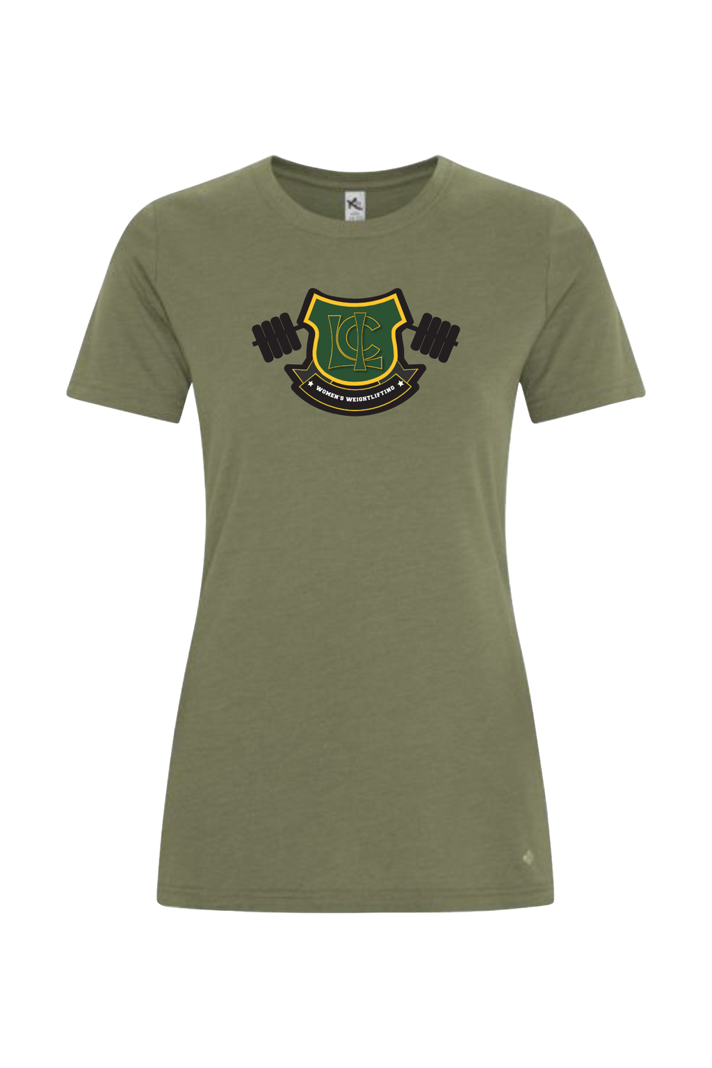 LCI Women's Weightlifting, Women's Training Tee.